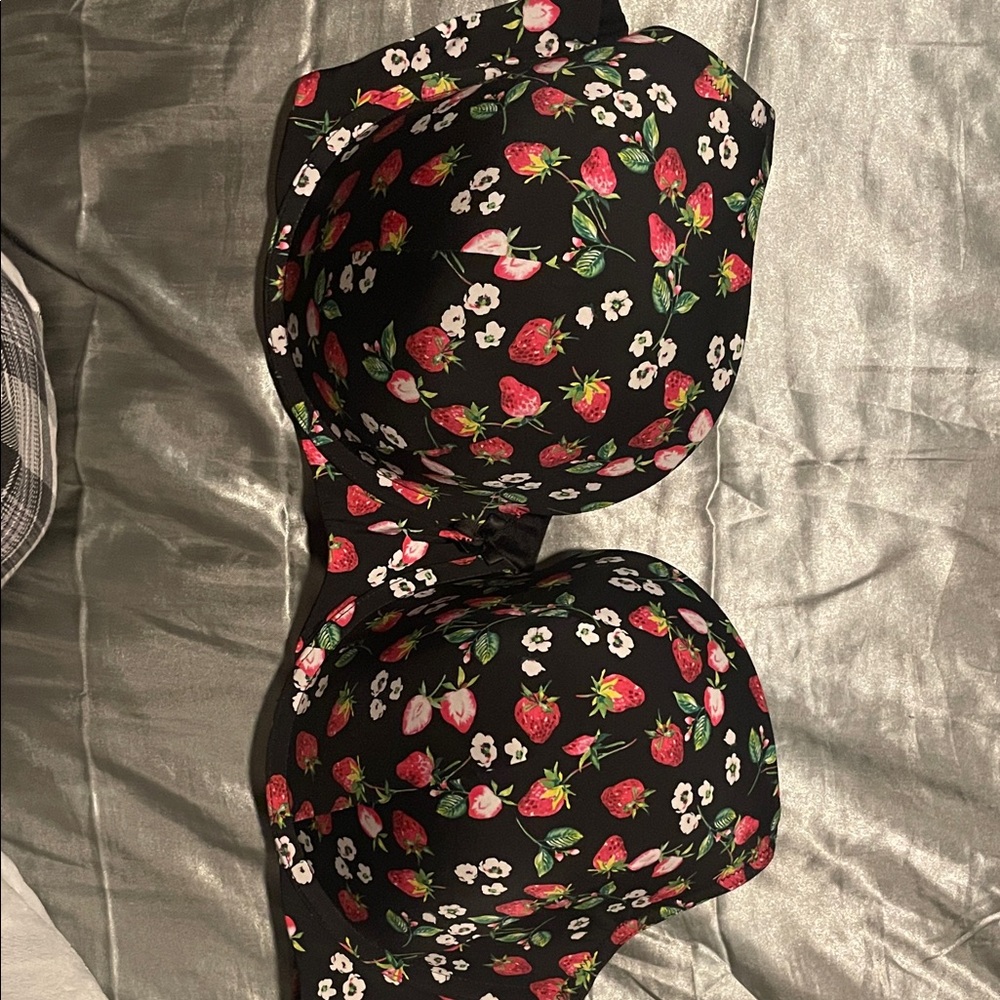 Torrid Black Floral Bra